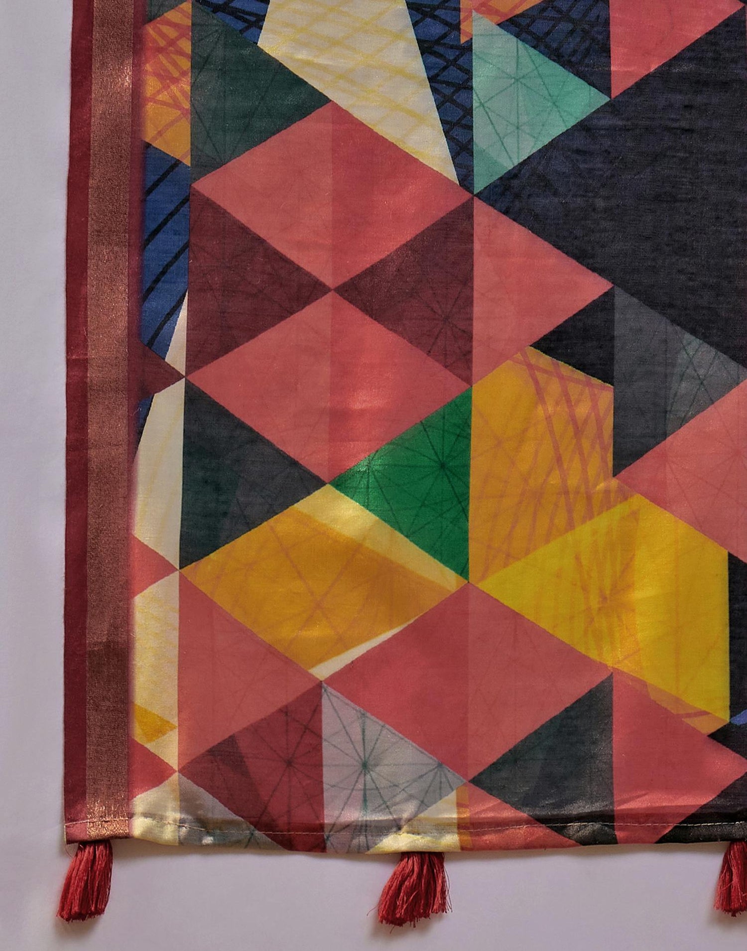 Black Silk Printed Saree