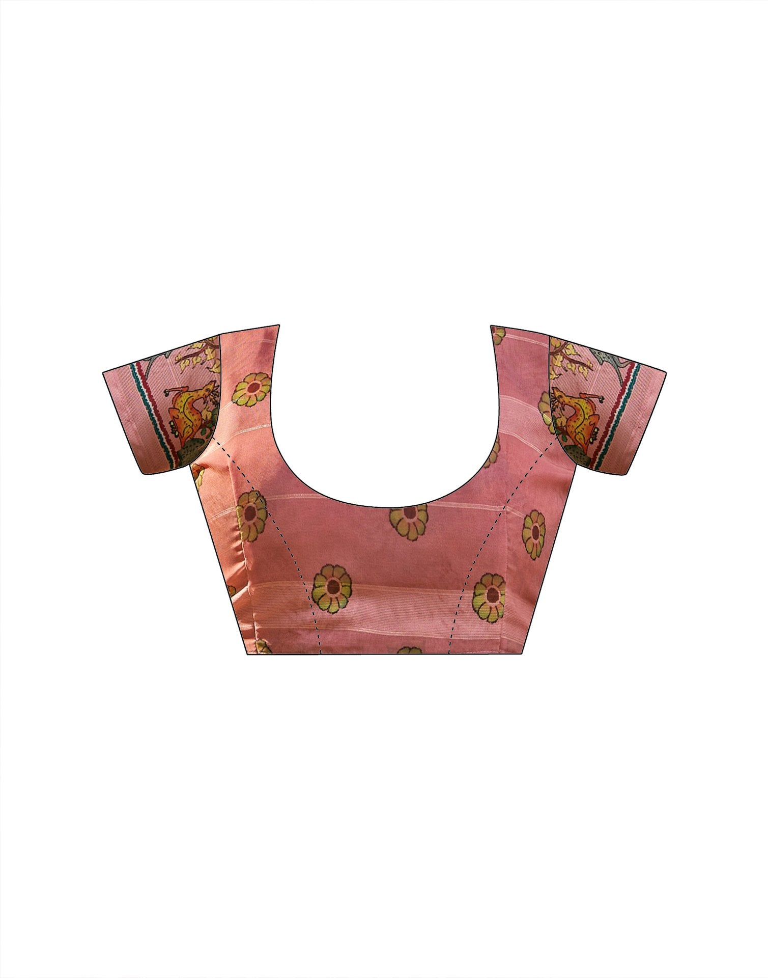 Multicoloured Georgette Printed Saree