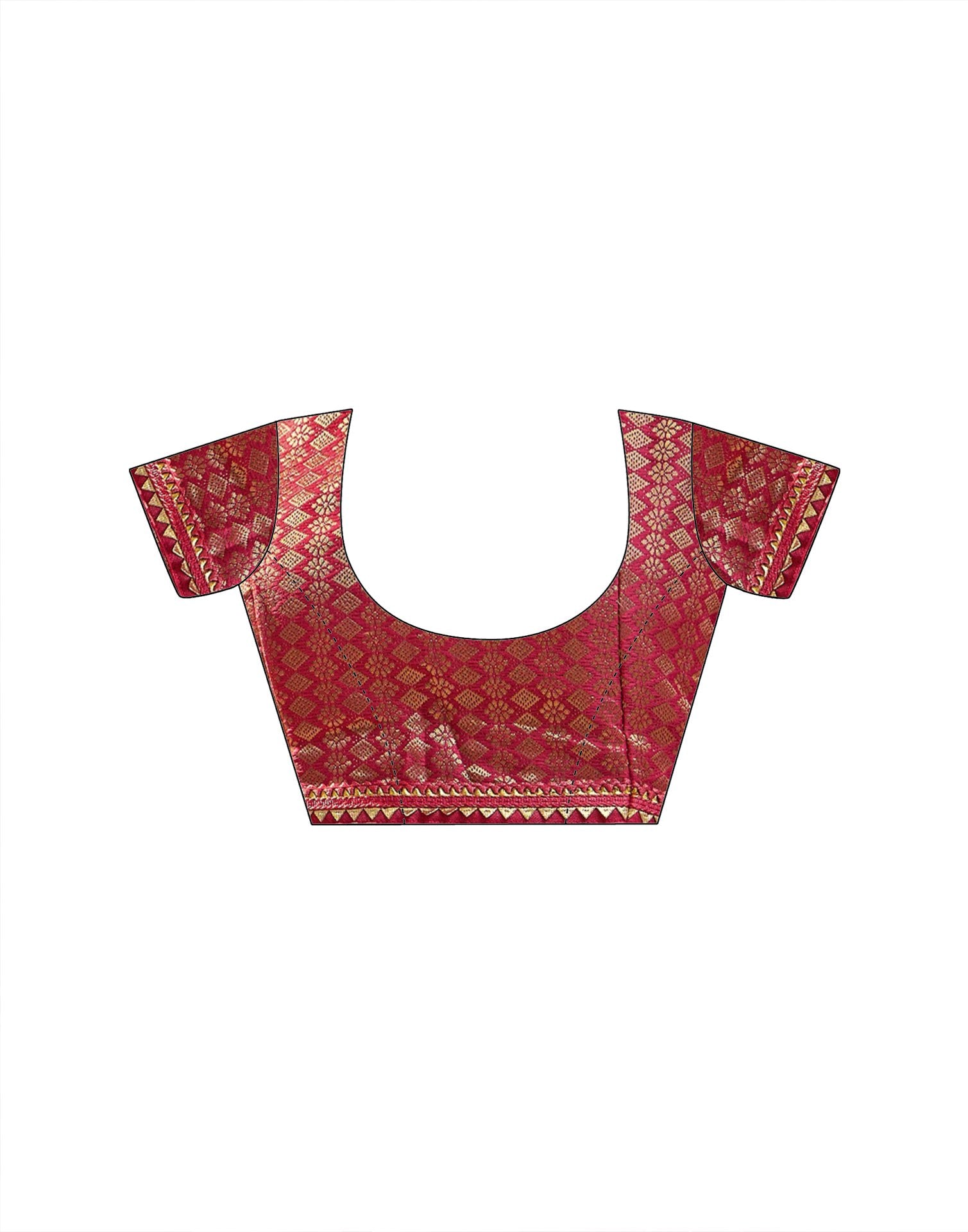 Red Georgette Printed Sequence Embroidery Saree