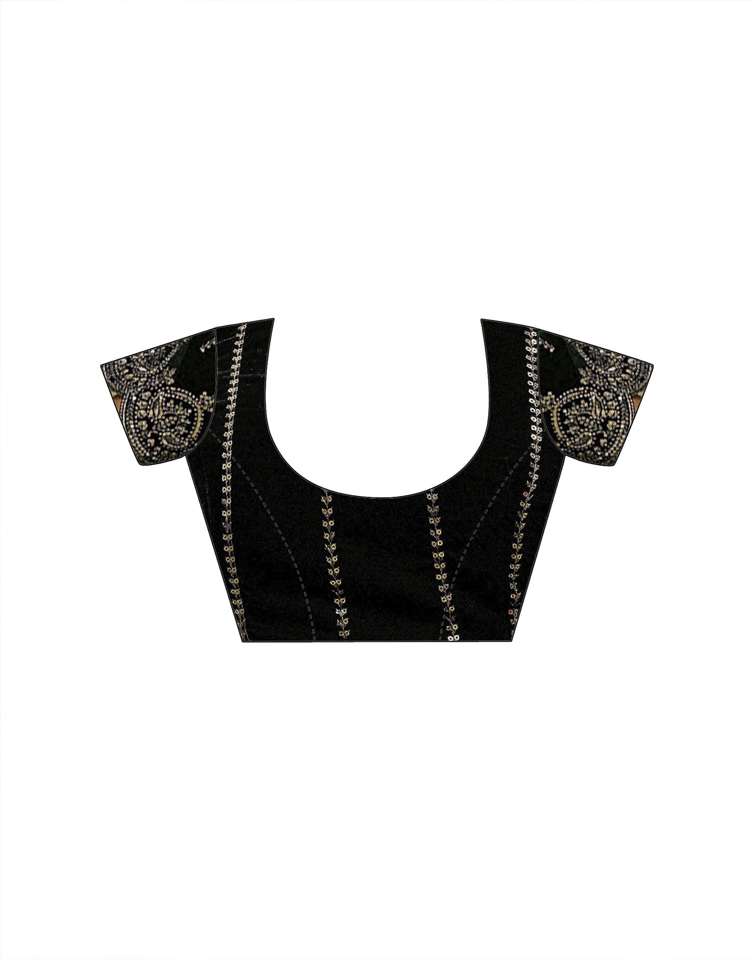 Wine Net Sequence Embroidery Saree