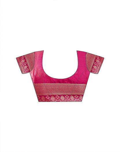 Pink Silk Woven Patola Saree
