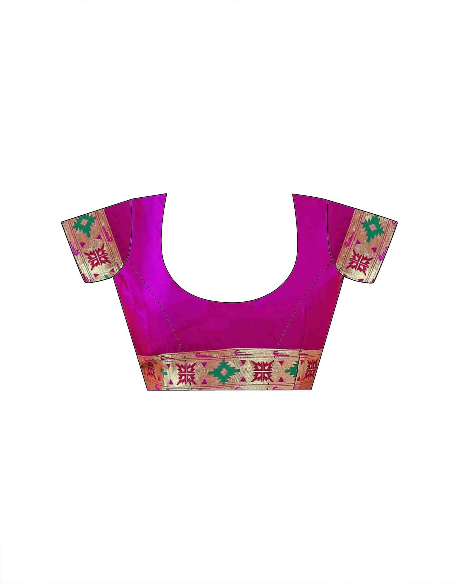 Dark Purple Silk Woven Paithani Saree