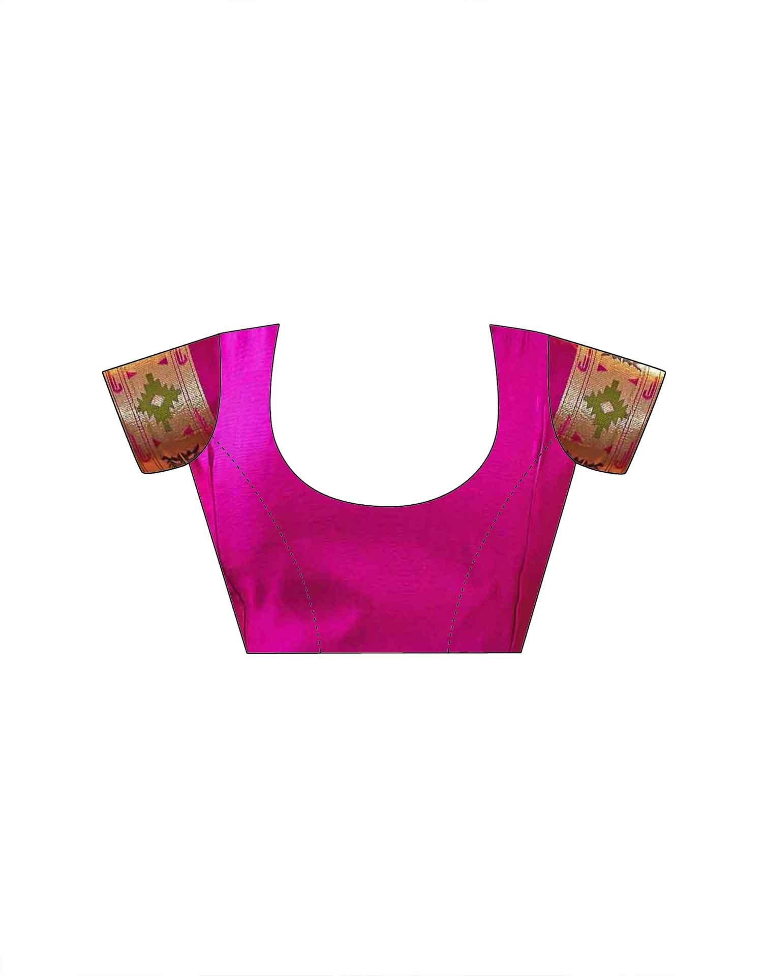 Dark Green Silk Woven Paithani Saree