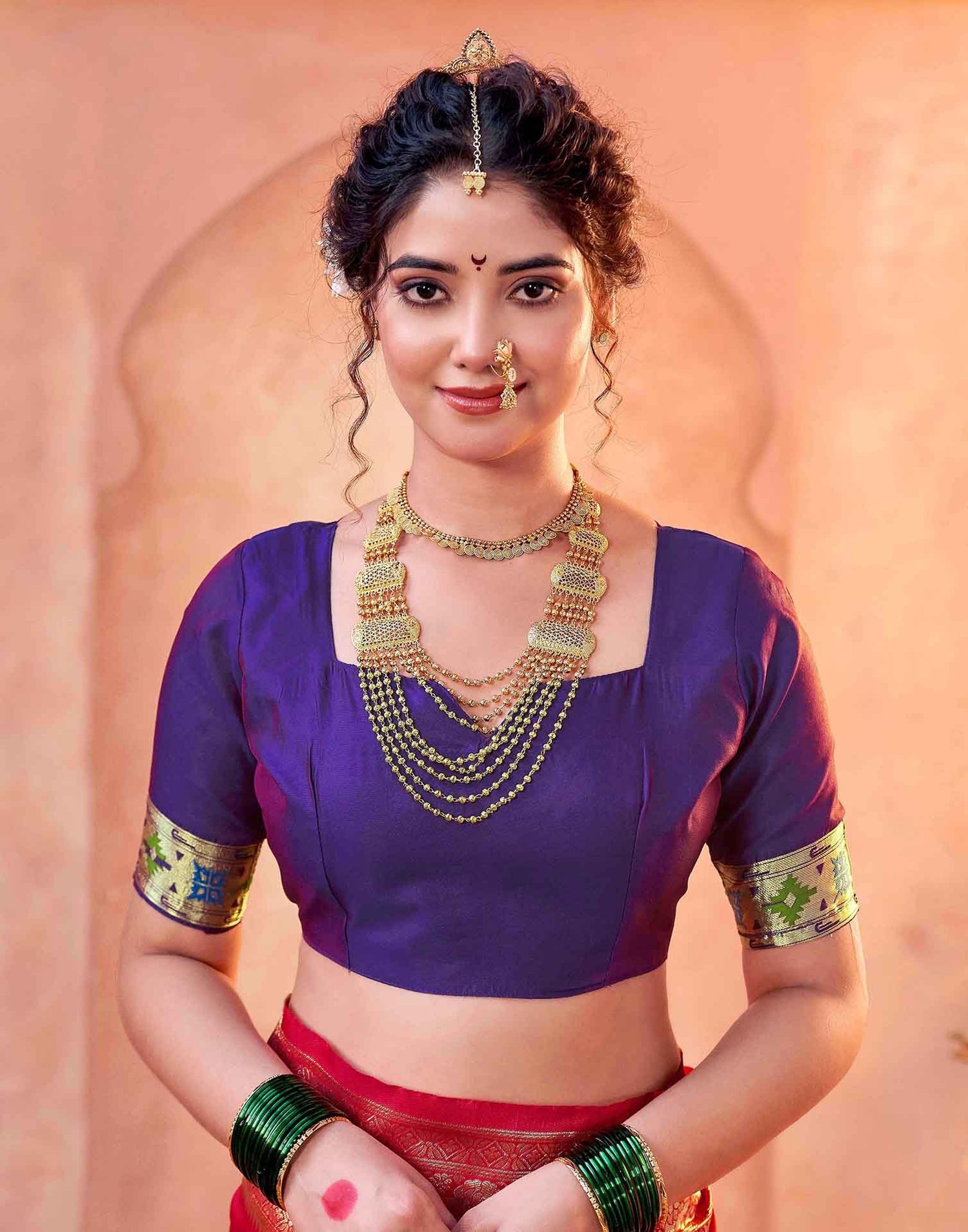 Red Silk Woven Paithani Saree