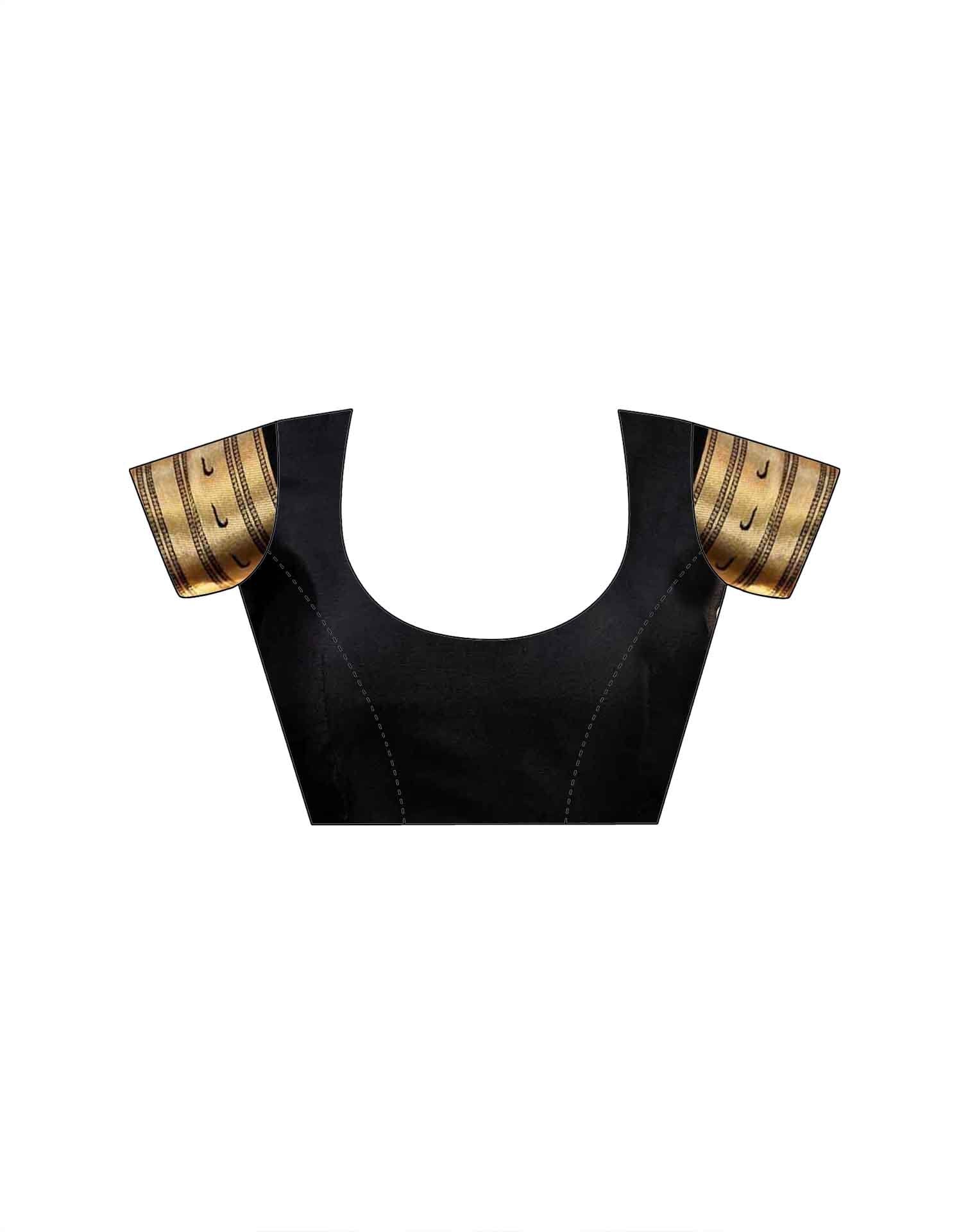 Black Silk Woven Paithani Saree