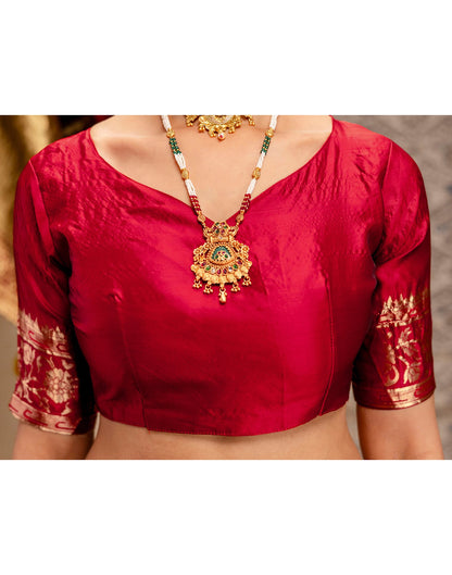 Black Silk Woven Paithani Saree