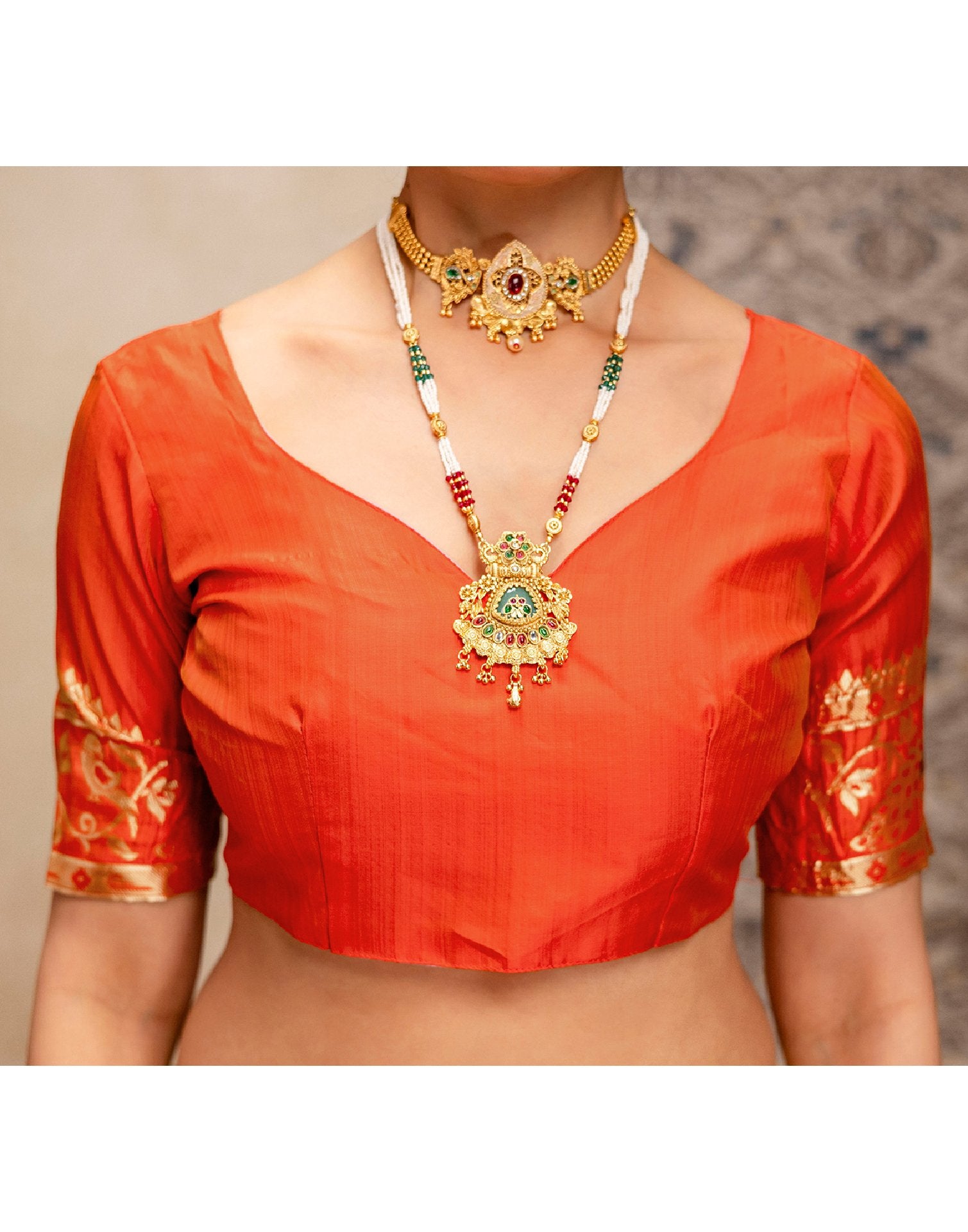 Rama Green Silk Woven Paithani Saree