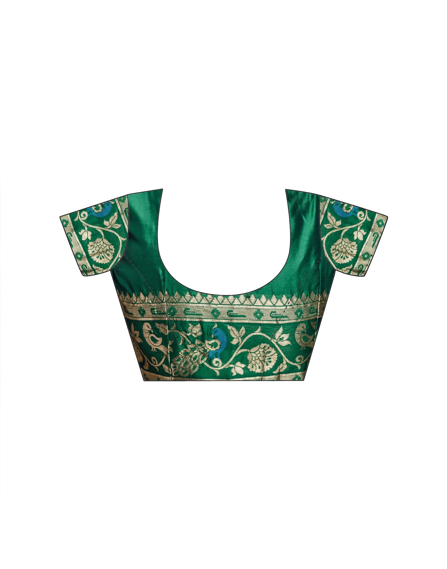 Navy Blue Silk Woven Paithani Saree