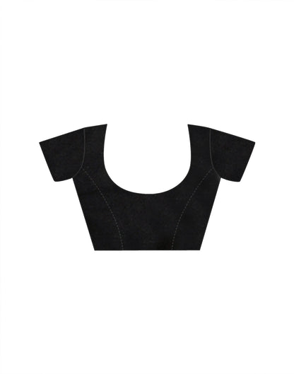 Off White Crepe Silk Printed Saree