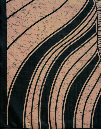 Peach Khadi Printed Saree