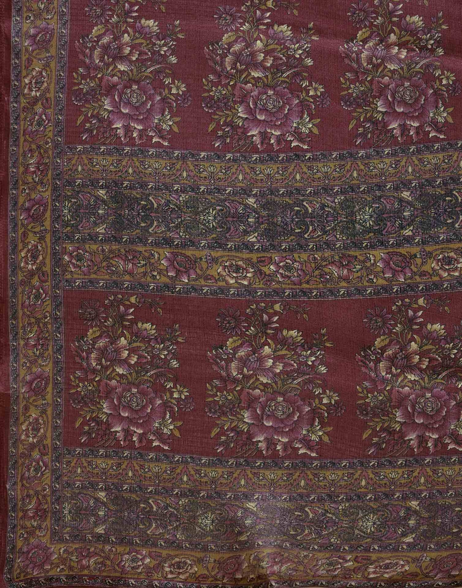 Beige Khadi Printed Saree