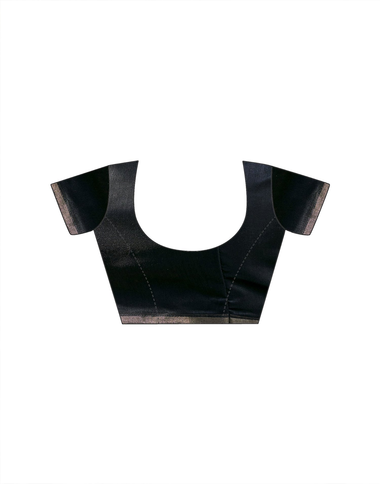 Black Cotton Linen Printed Saree