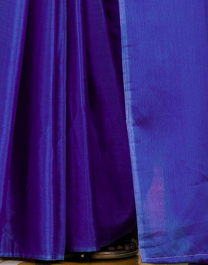 Ready To Wear Teal Green Chinnon Dyed Plain Saree