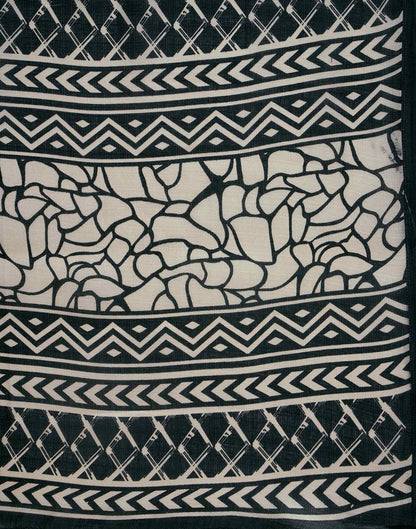 Beige Khadi Printed Saree