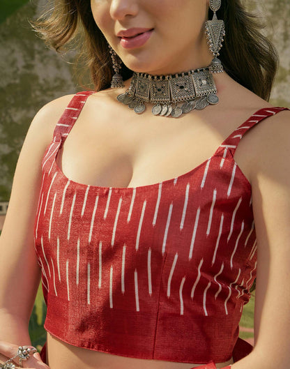 Off White Khadi Printed Saree