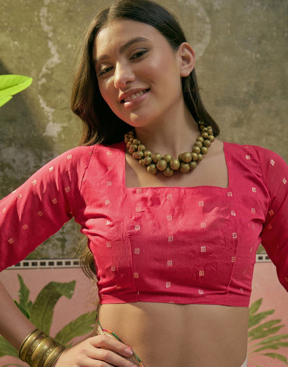 Off White Chiffon Bandhani Printed Embroidery Saree