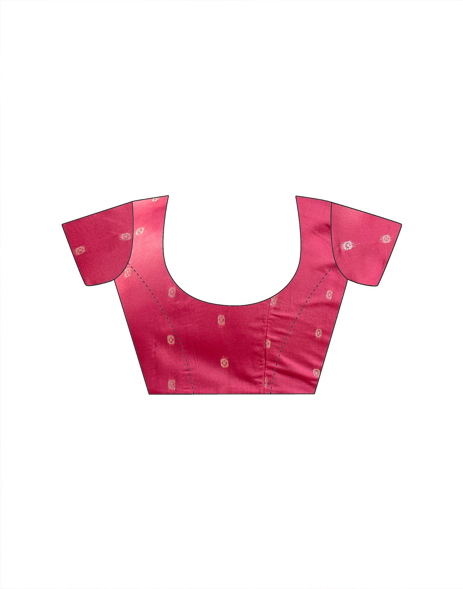 Pink Chiffon Bandhani Printed Embroidery Saree