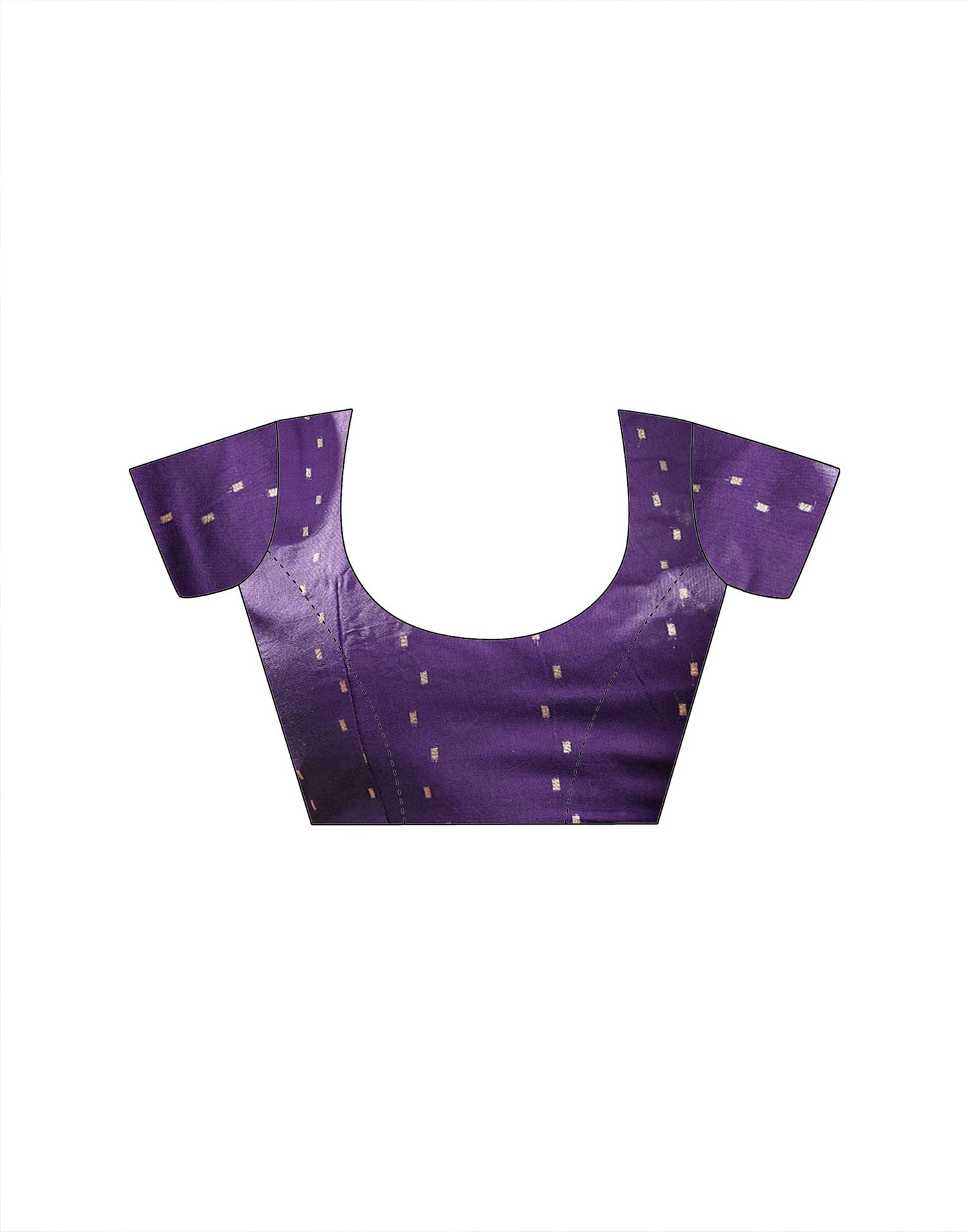 Purple Chiffon Bandhani Printed Embroidery Saree