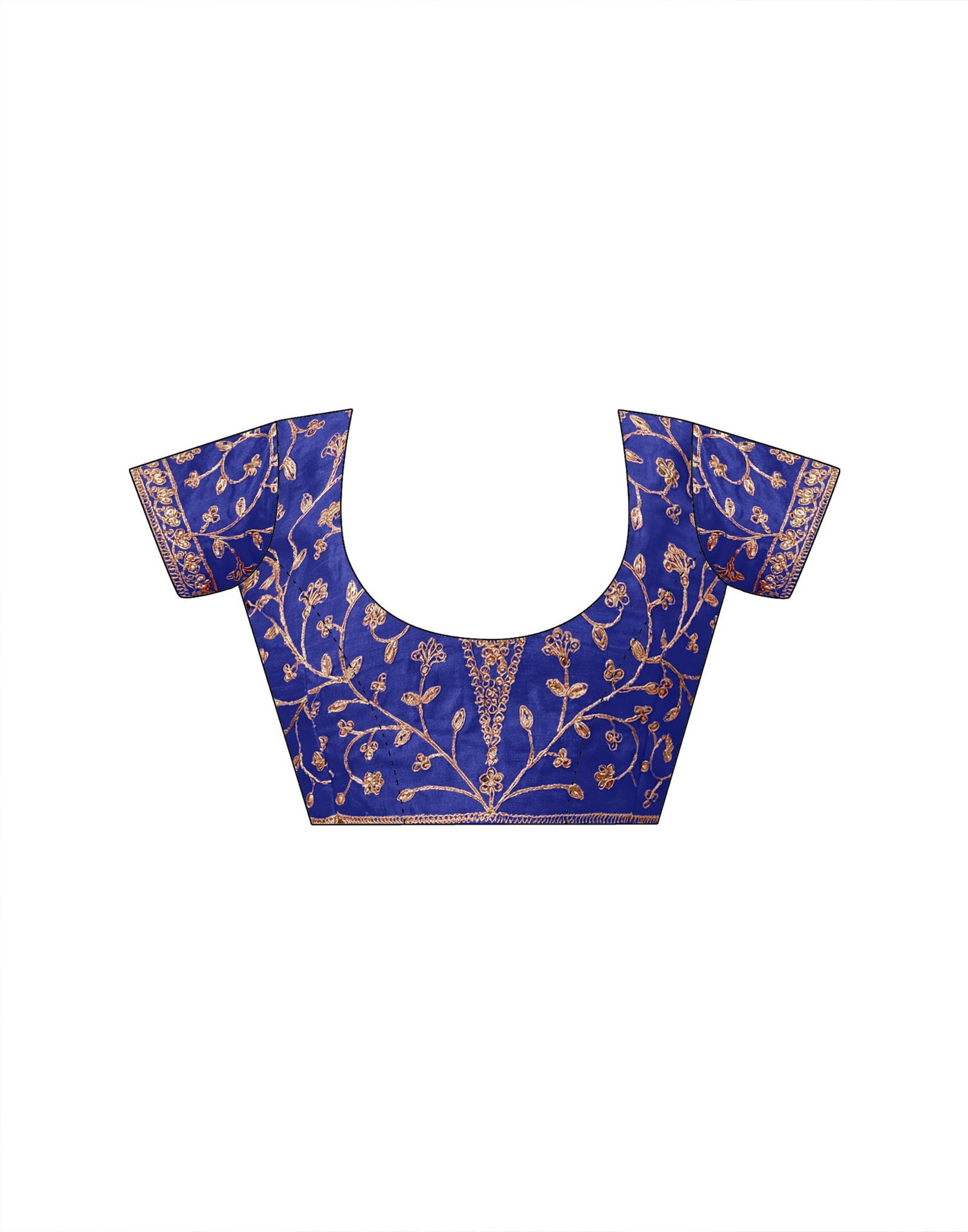 Blue Georgette Laheriya Printed Saree