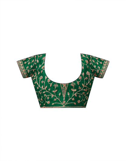 Green Georgette Laheriya Printed Saree