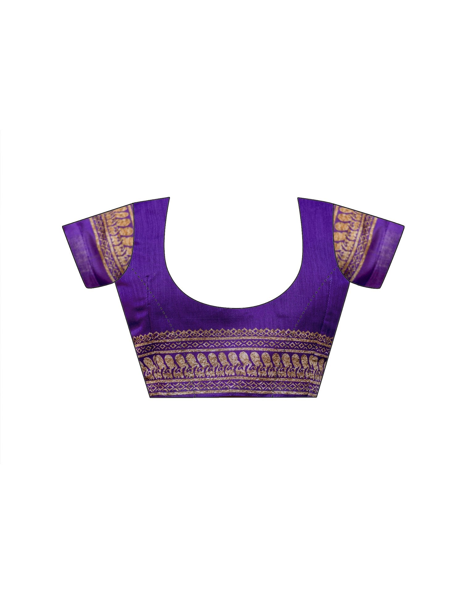 White Linen Printed Saree