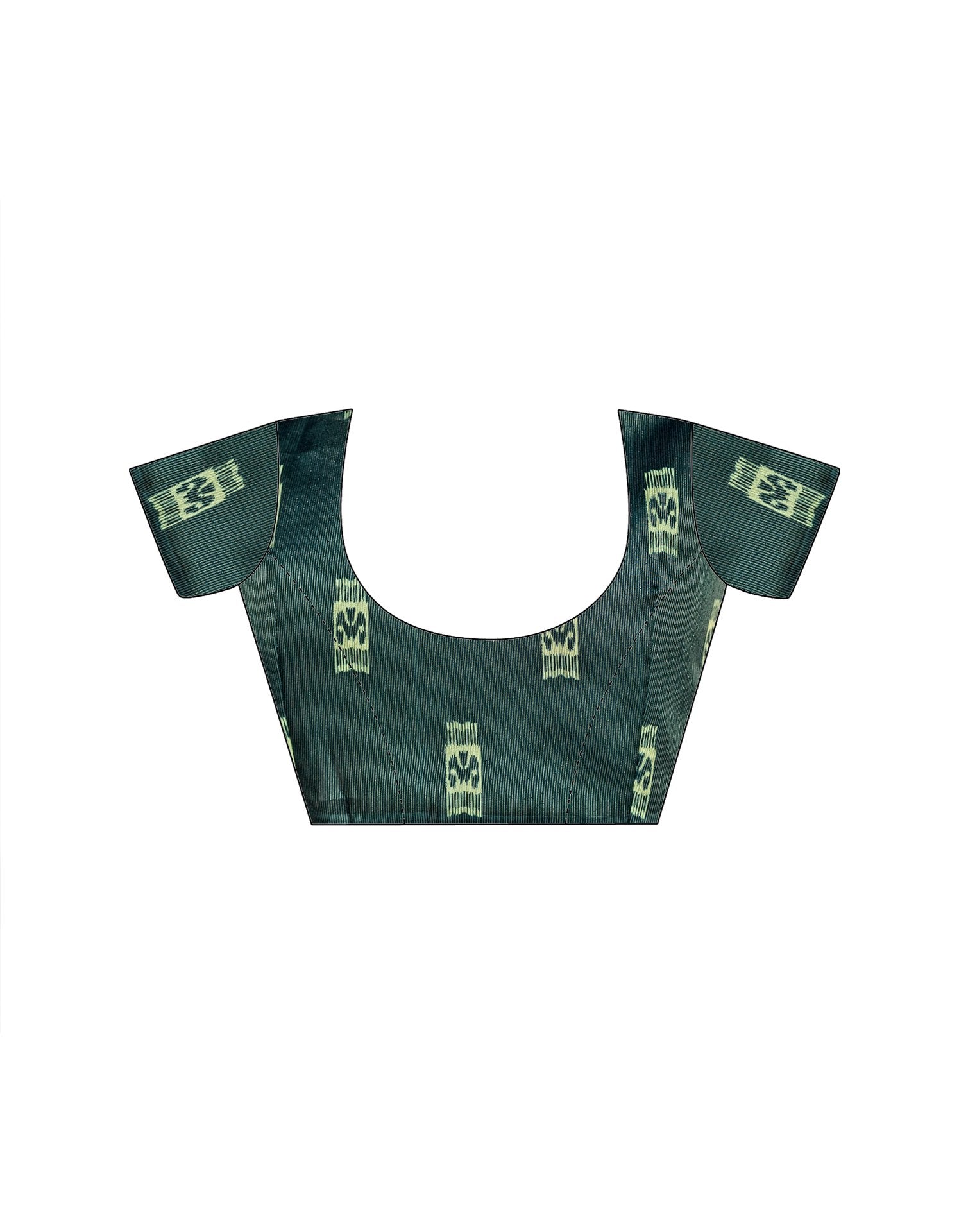 Mint Green Shimmer Silk Printed Saree