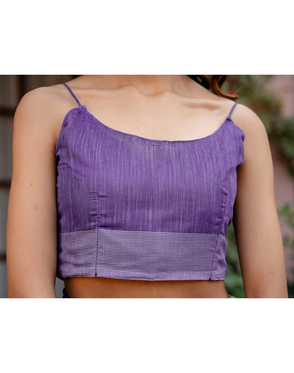 Peach Linen Printed Saree