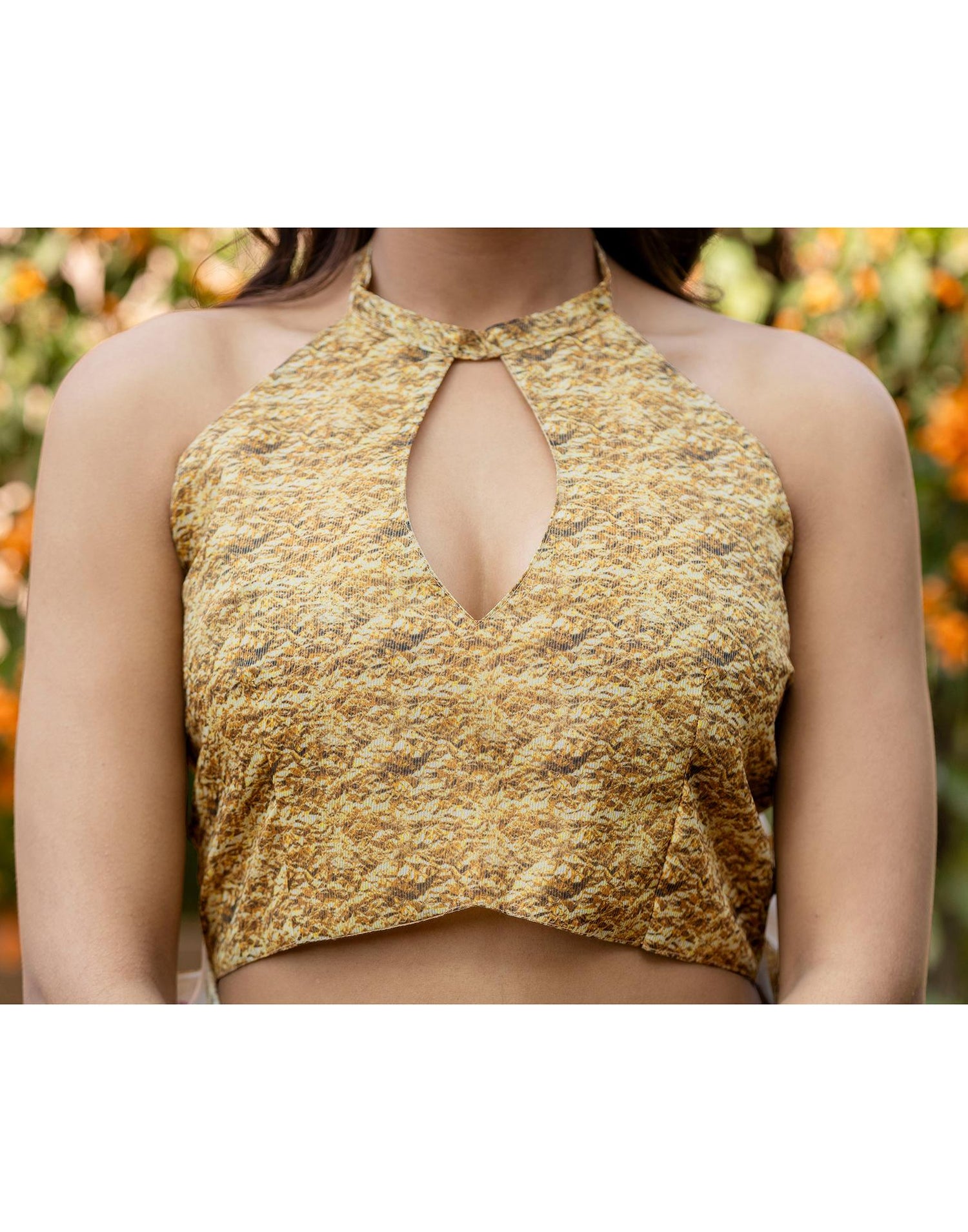 Off White Shimmer Silk Printed Saree