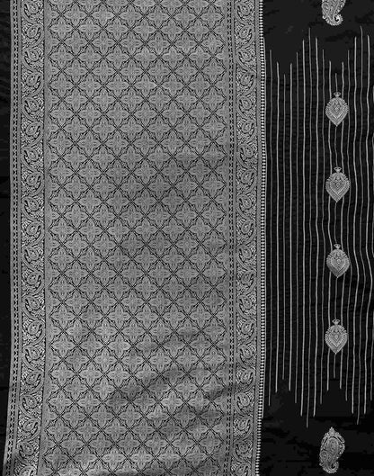 Black Silk Woven Banarasi Saree