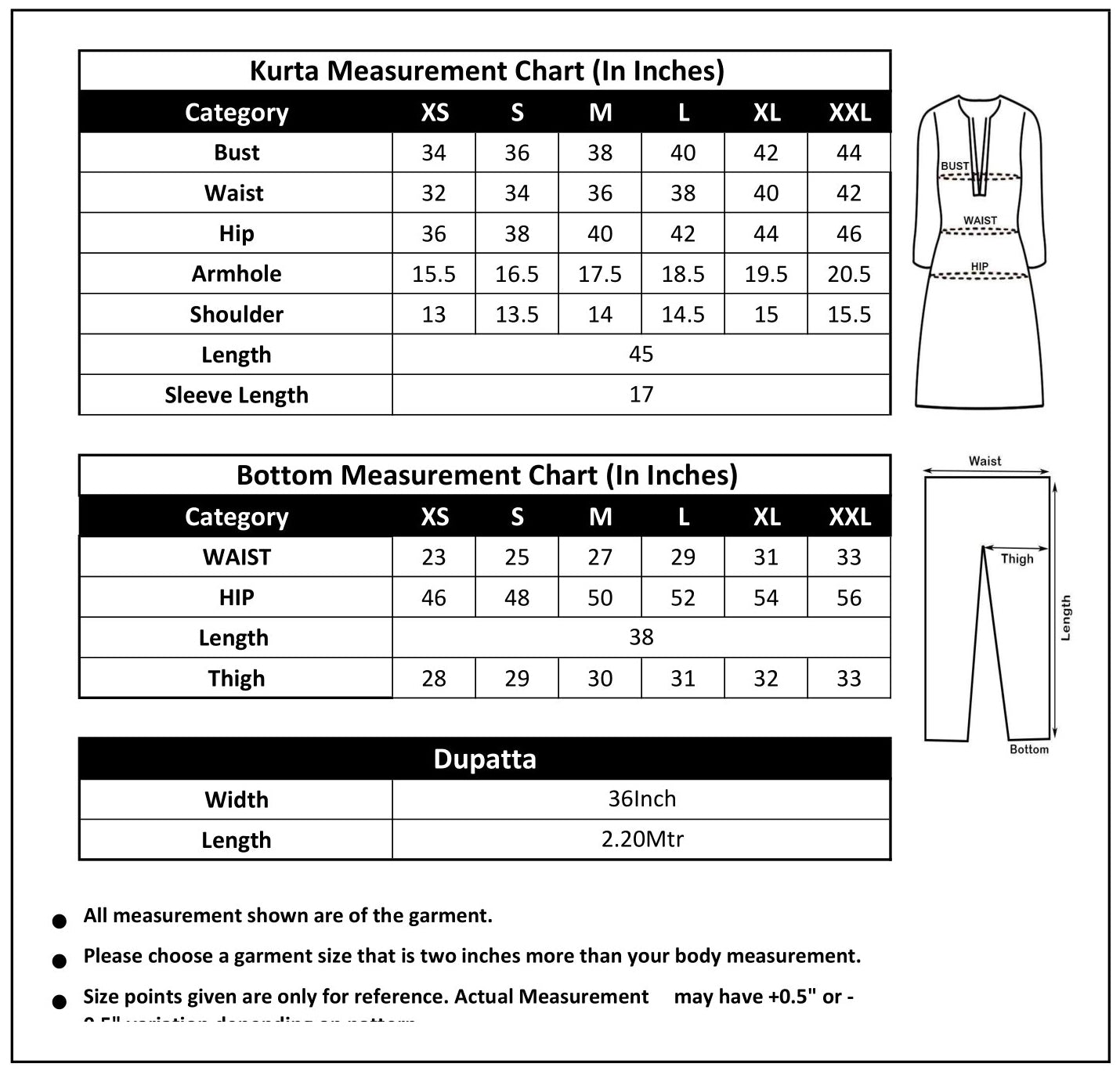 Black Plain Georgette Straight Kurta Set With Dupatta