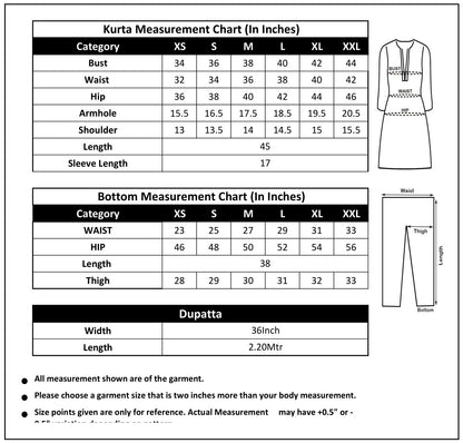 Black Plain Georgette Straight Kurta Set With Dupatta