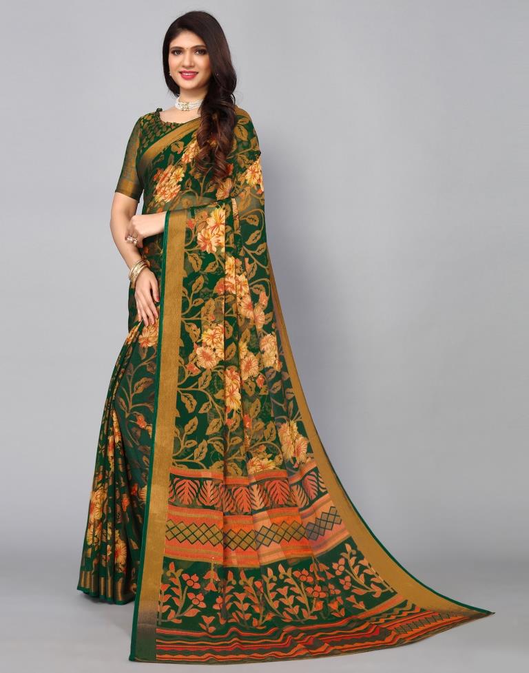 Ready to Wear Multicoloured Brasso Woven Saree