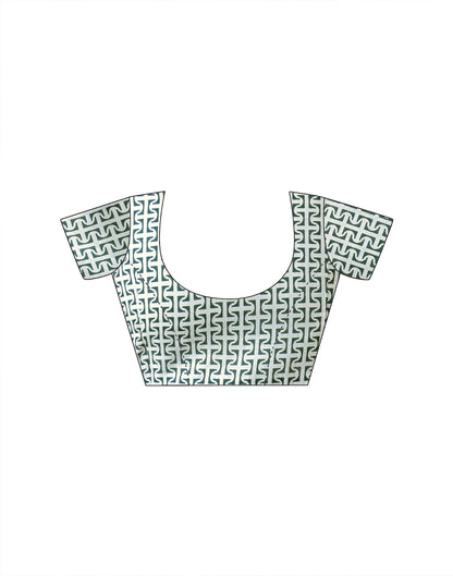 Rani Pink Cotton Printed Saree