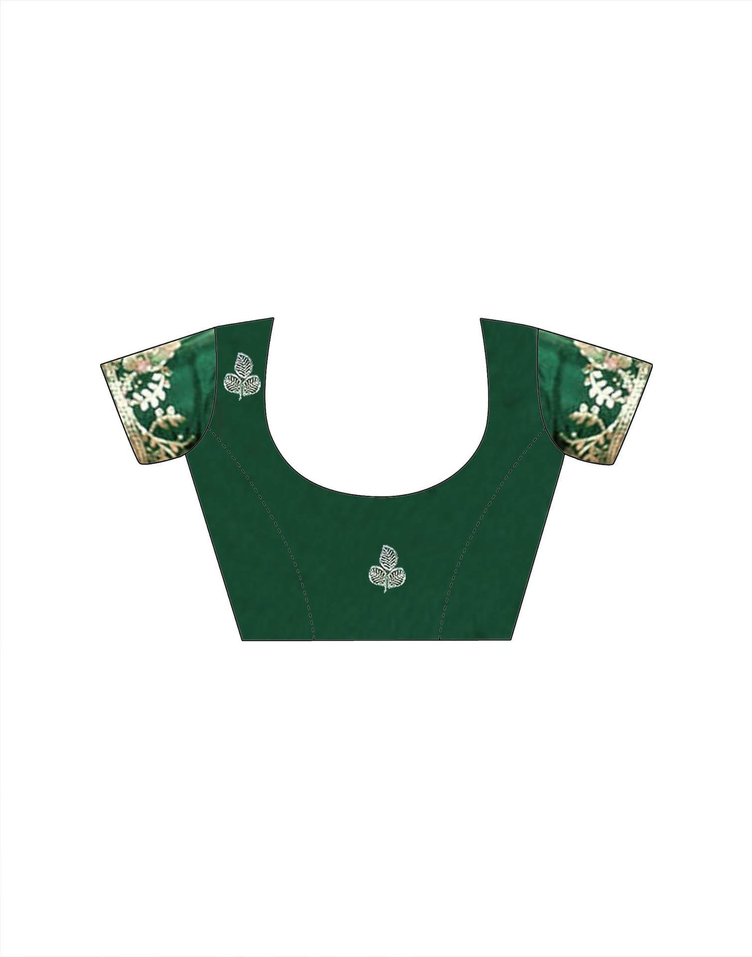 Pista Green Tissue Silk Embroidery Saree