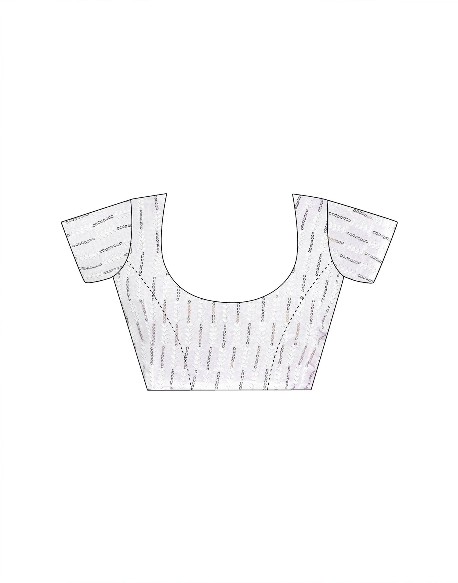 Lavender Georgette Stone Work Swarovski Saree