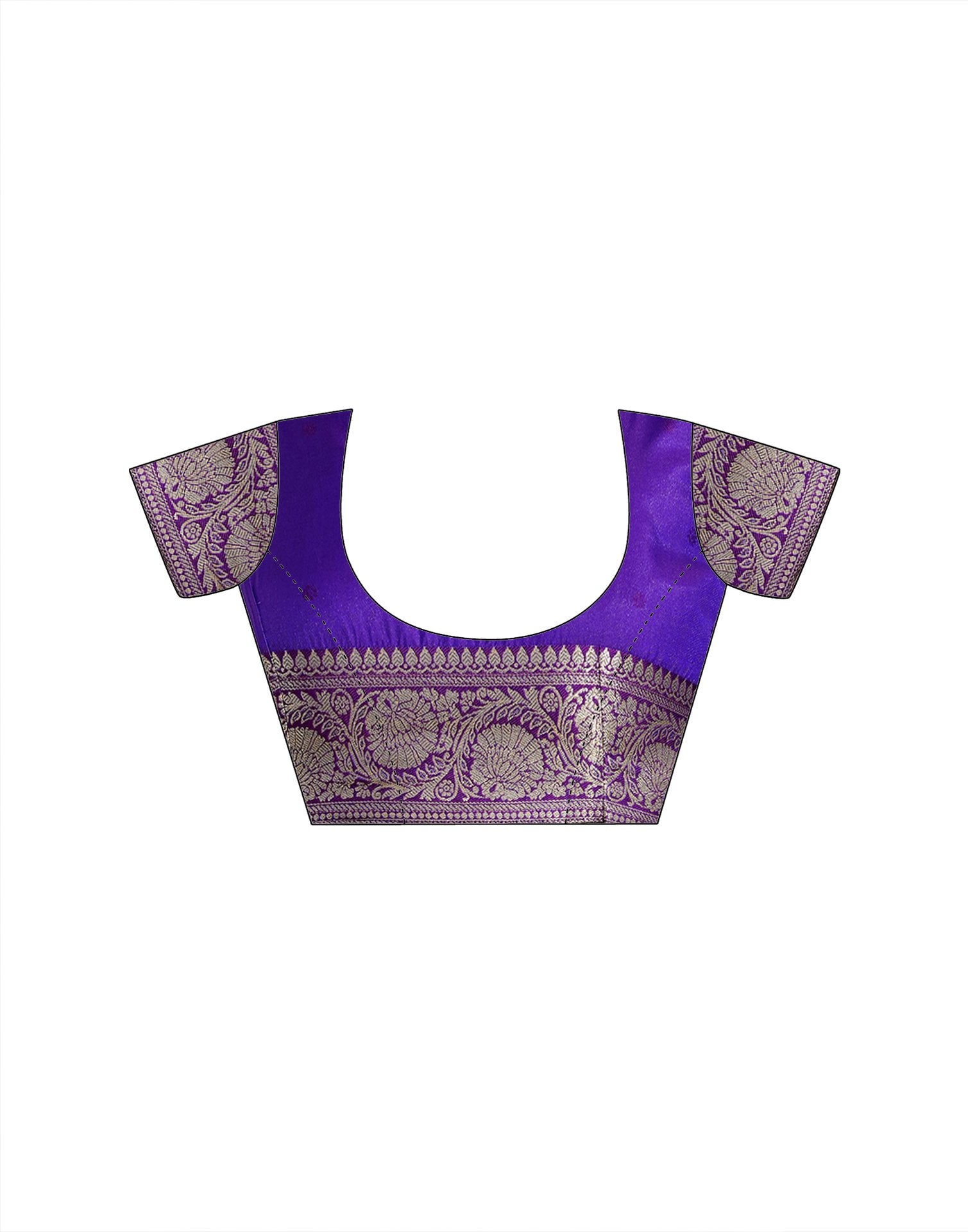 Teal Blue Silk Woven Banarasi Saree