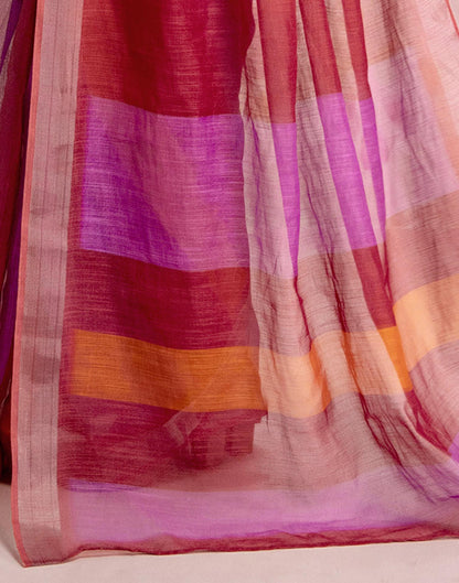 Ready To Wear Multicoloured Silk Printed Saree
