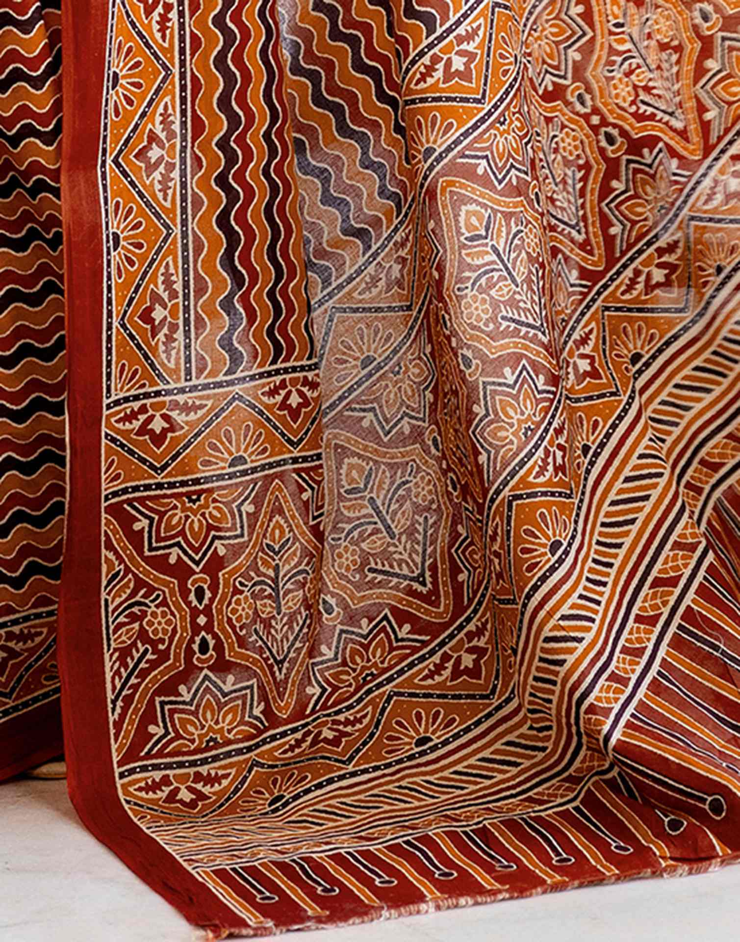 Multicoloured Cotton Printed Saree