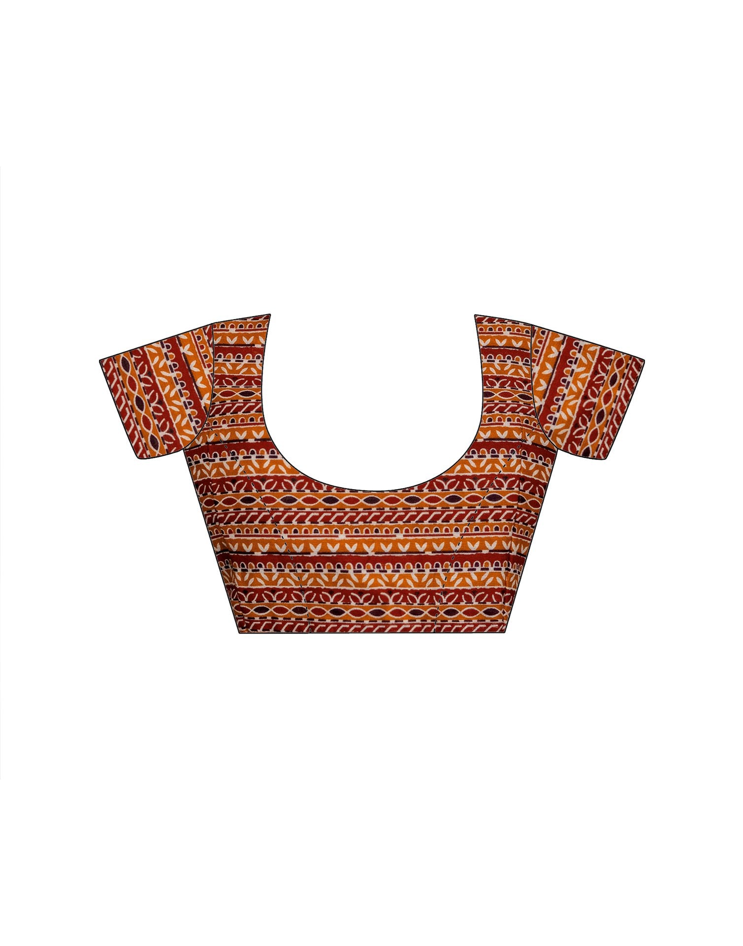 Multicoloured Cotton Printed Saree