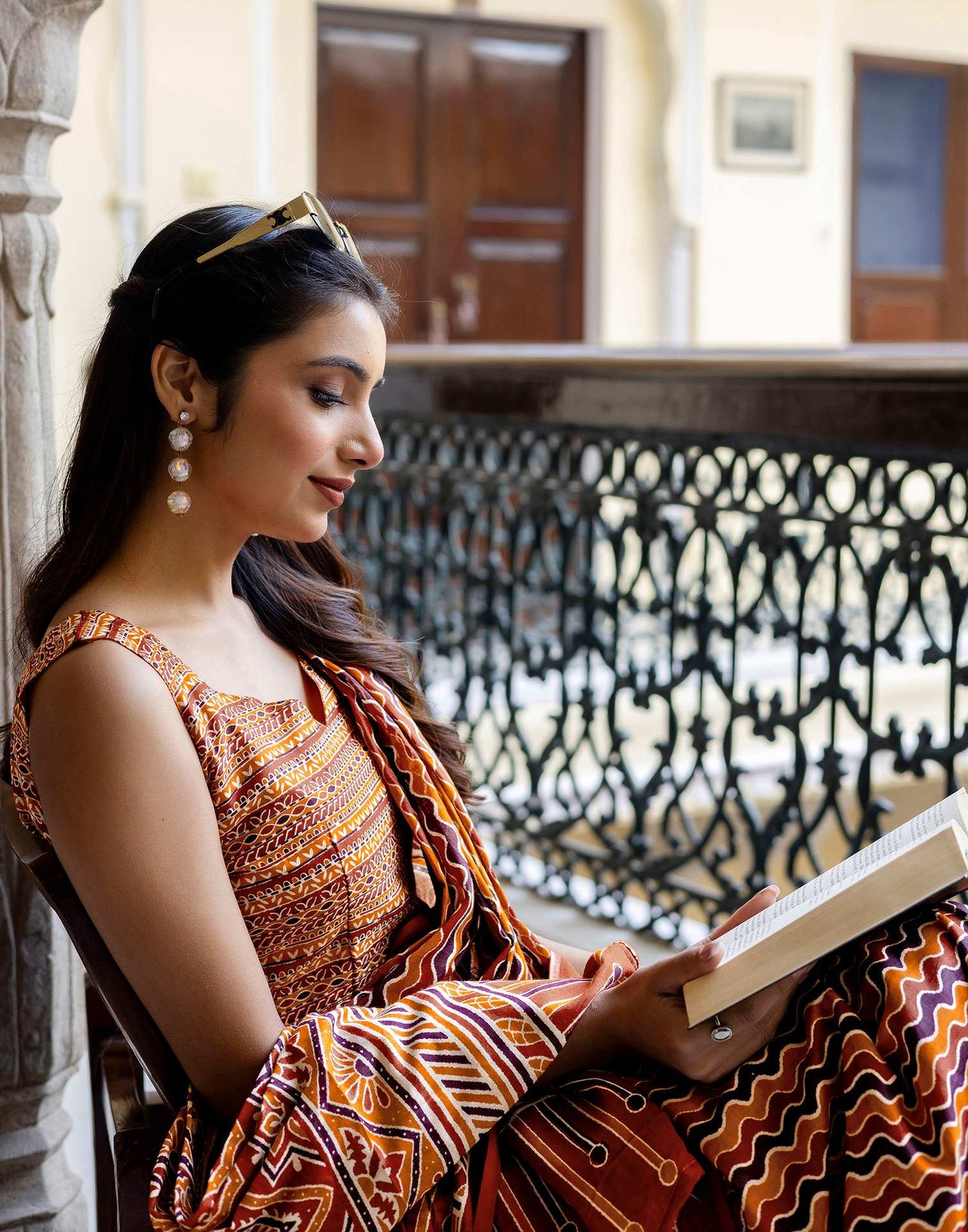 Multicoloured Cotton Printed Saree