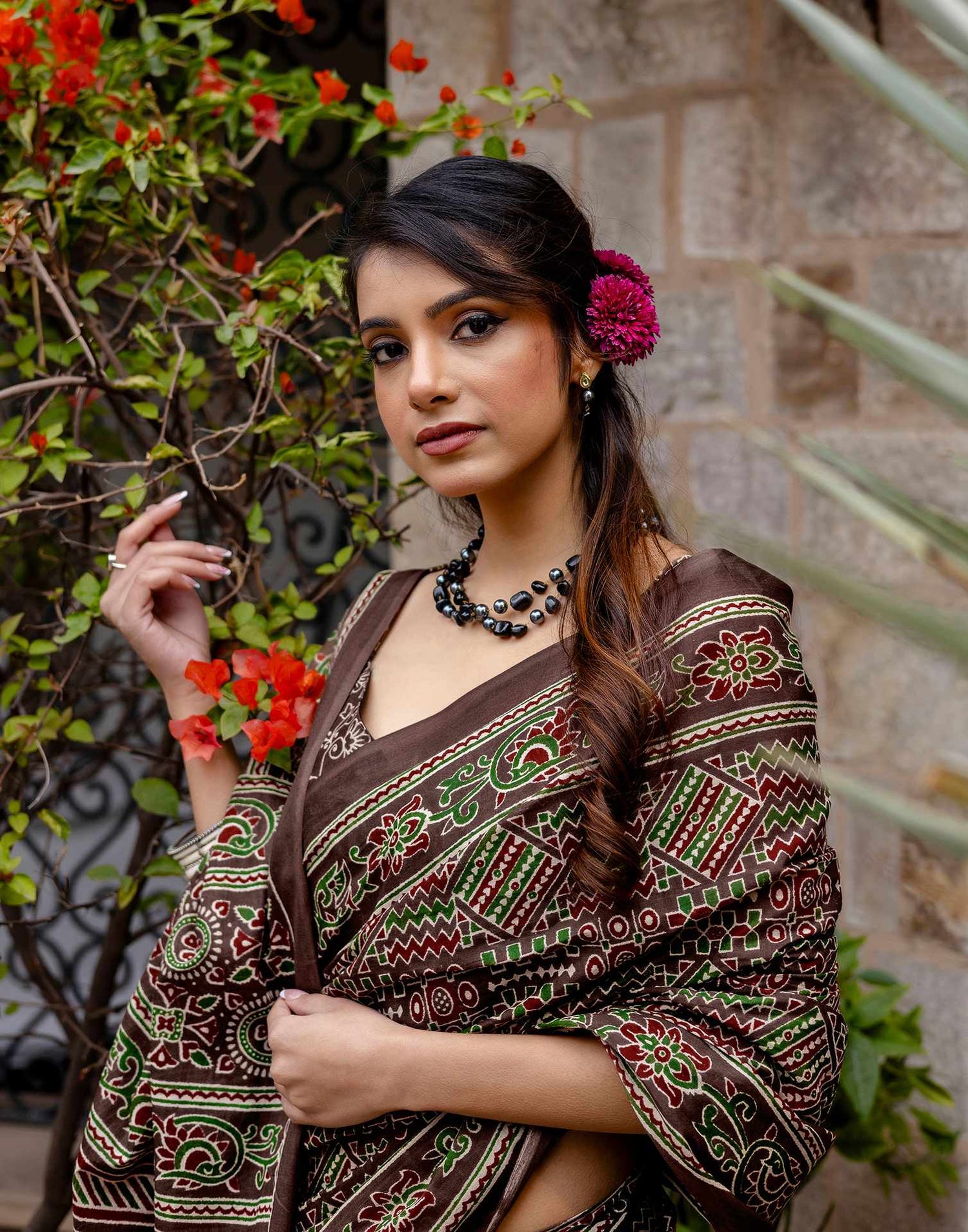 Multicoloured Cotton Printed Saree