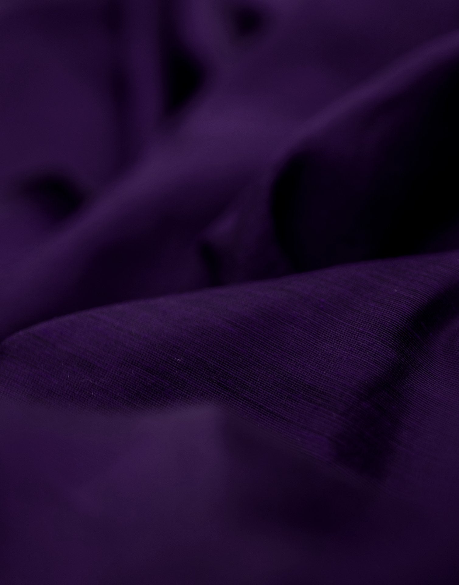 Purple Chanderi Cotton Tassels Plain Saree