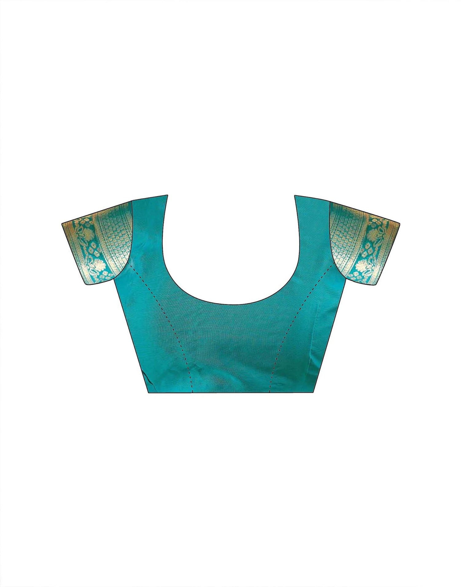 Teal Green Silk Woven Patola Saree
