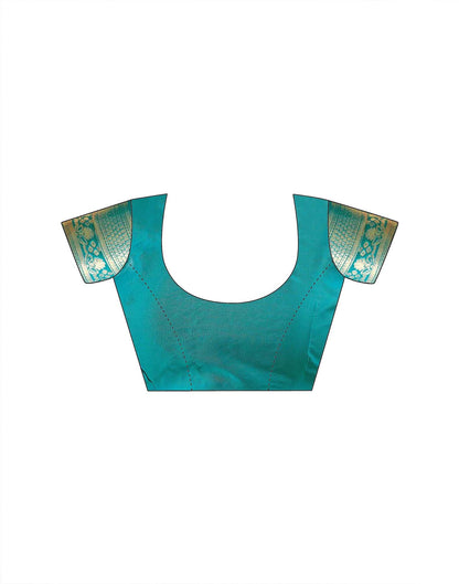 Teal Green Silk Woven Patola Saree