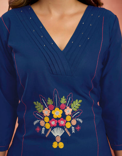 Mehandi Green Pure Cotton Woven Straight Kurta Set With Dupatta
