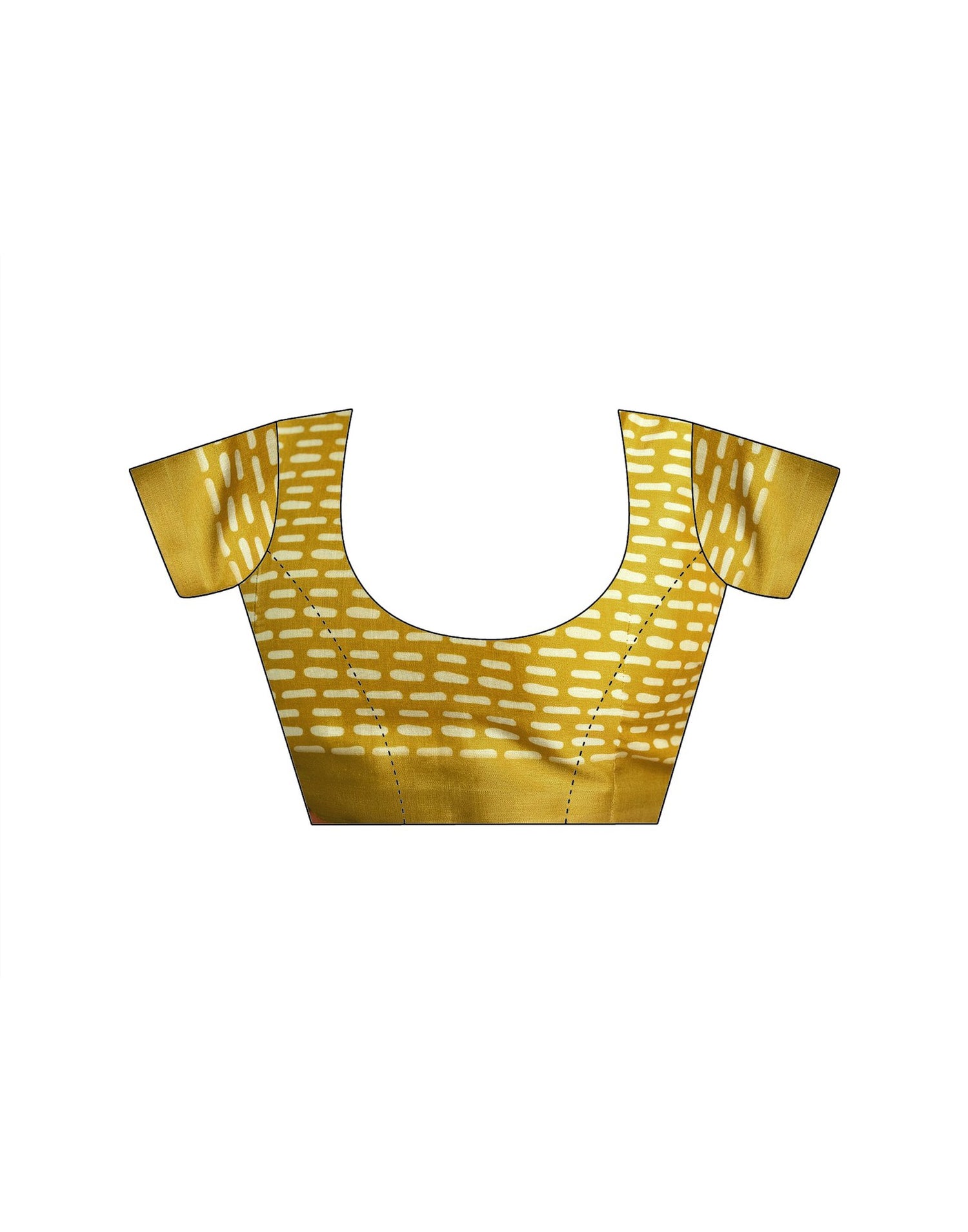 Ready To Wear Lime Yellow Linen Printed Saree