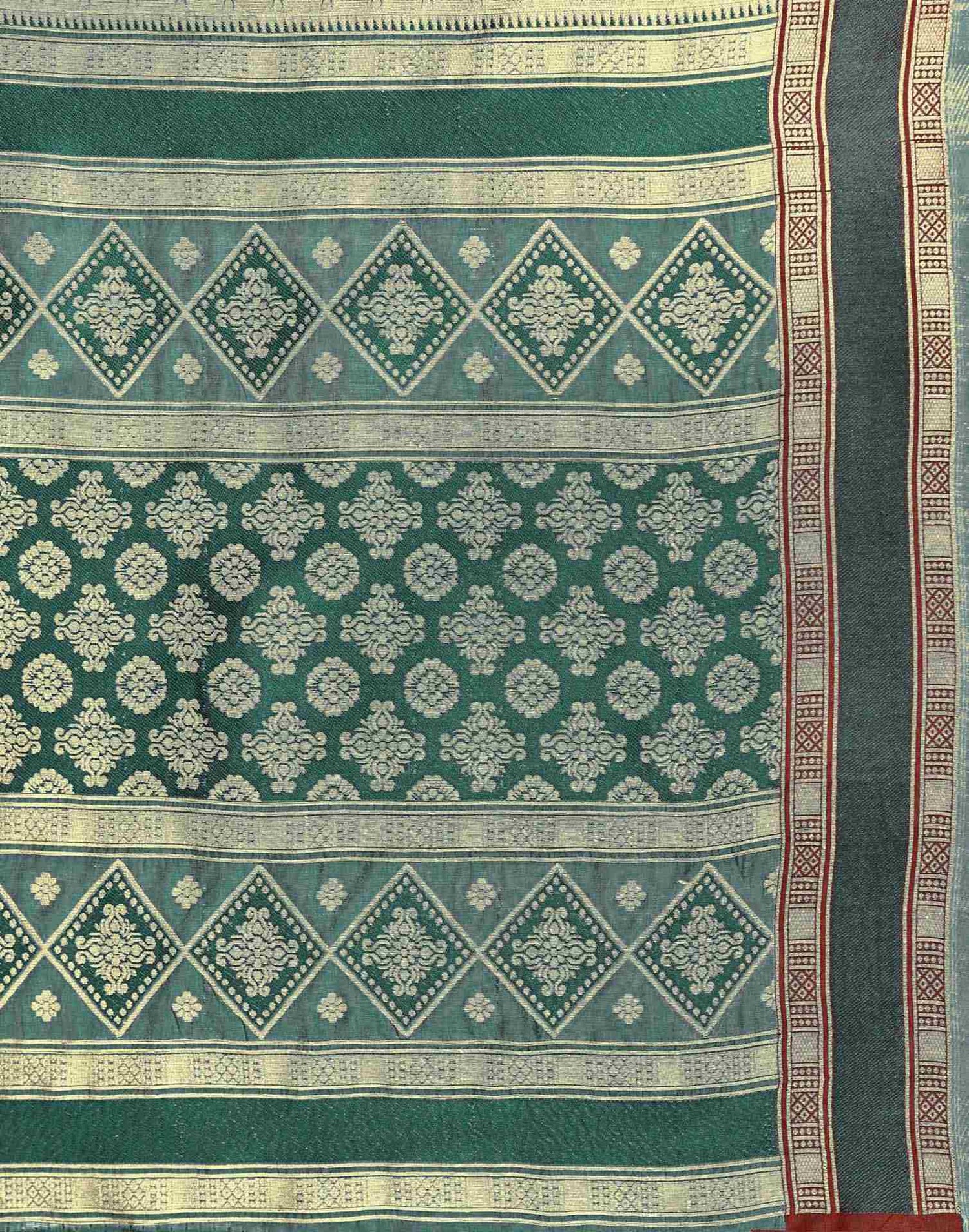 Green Silk Woven Banarasi Saree