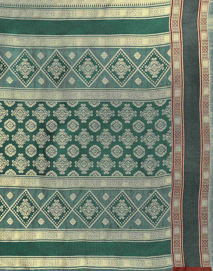 Green Silk Woven Banarasi Saree