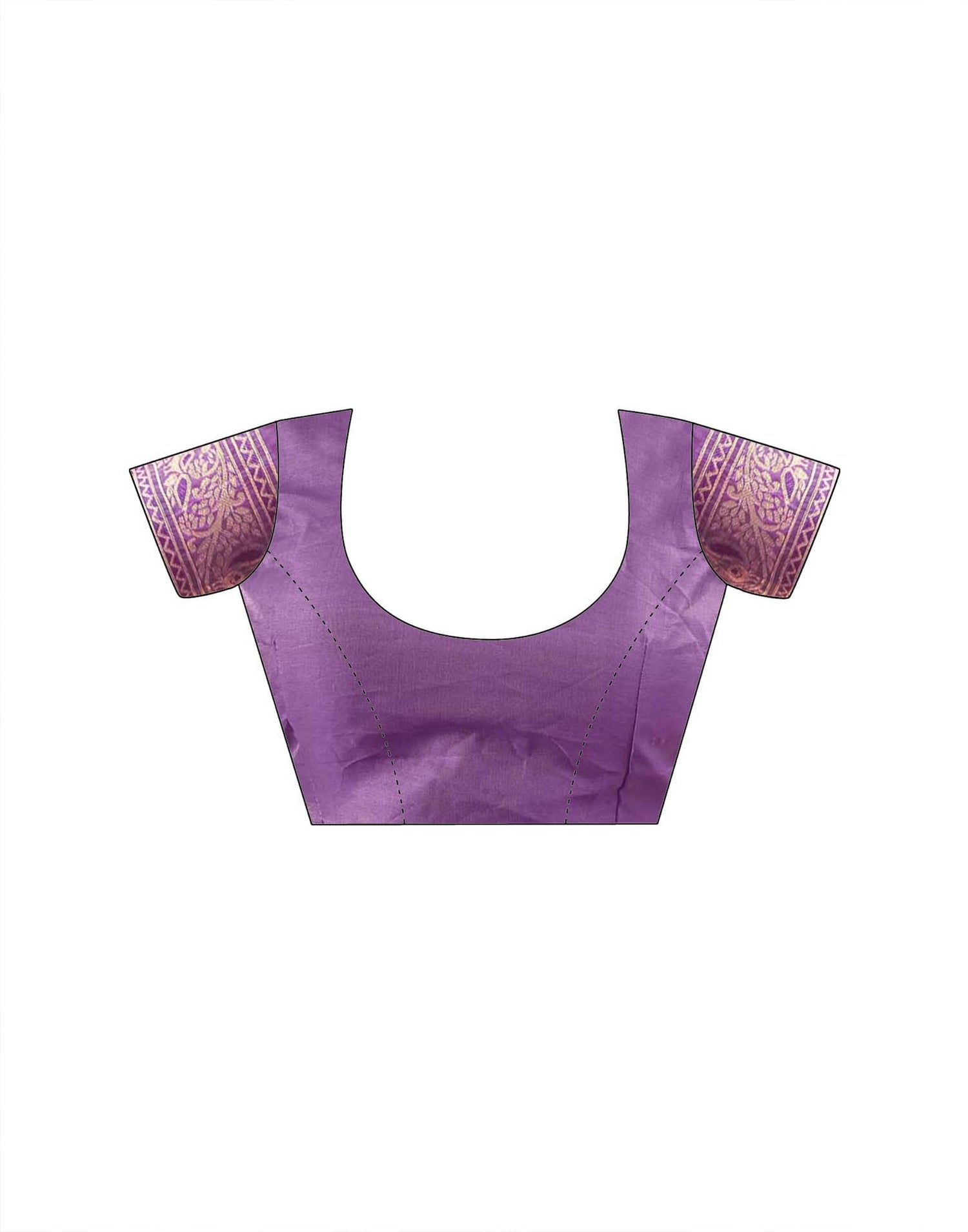 Purple Silk Woven Banarasi Saree