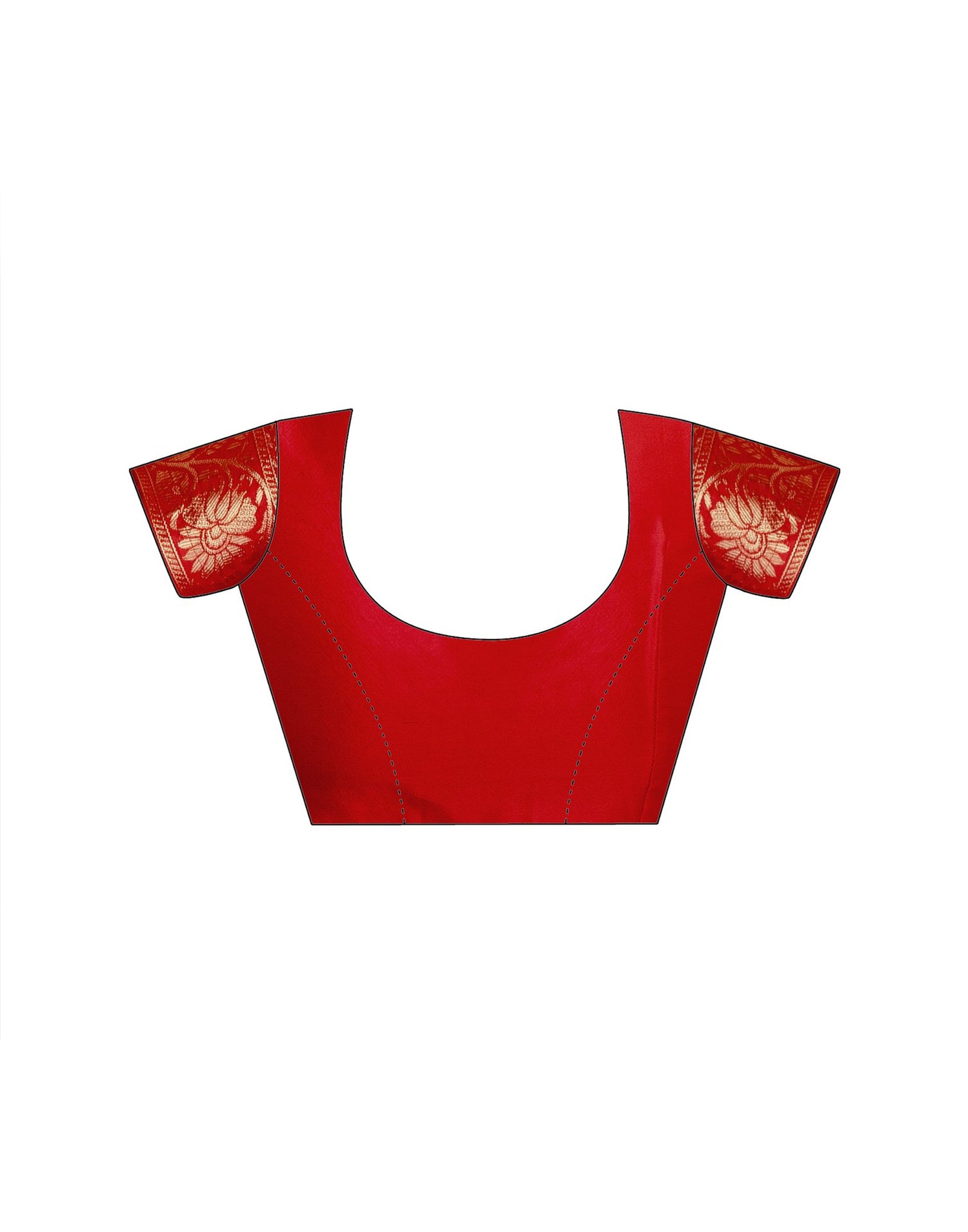 Red Silk Woven Banarasi Saree